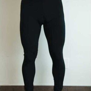 Leggings-pour-Hommes-Noir-Toucher-Soyeux